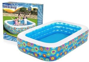 Bestway 54120 Çiçek Desenli Aile Havuzu 229x152x56cm Şişme Havuz