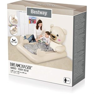 Bestway 67712 Teddy Bear Temalı, Şişme Çocuk Yatağı Pompa Hediyeli