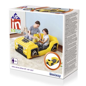 Bestway 67714 4X4 Jeep Temalı Şişme Çocuk Yatağı Pompa Hediyeli