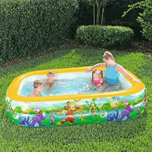 Bestway 91008 Disney Büyük Boy Şişme Aile Havuzu (262x175x51 cm)