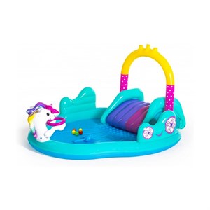 Bestway Unicorn Kaydıraklı Fıskiyeli Şişme Havuz Pompa Hediyeli