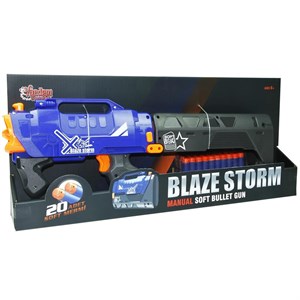 Blaze Storm 7102 Sünger Atan Katlanır Tüfek 20 Mermi Hediyeli