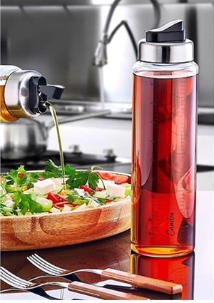 Borosilikat Sızdırmaz Yağdanlık Pratik Kapak 1 Litre Cam Yağlık