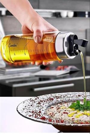 Borosilikat Sızdırmaz Yağdanlık Pratik Kapak 1 Litre Cam Yağlık