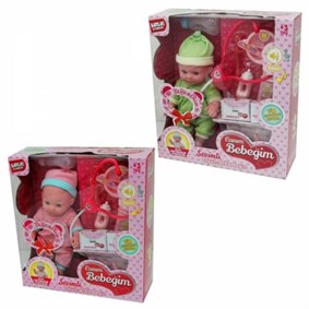 Canım Bebeğim 29 Cm Aksesuarlı Oyuncak Doktor Bebek Set