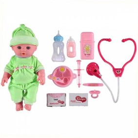 Canım Bebeğim 29 Cm Aksesuarlı Oyuncak Doktor Bebek Set