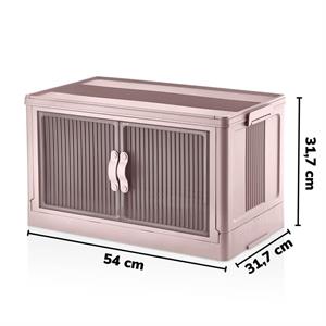 Çok Amaçlı Katlanabilir 2 Katlı Organizer Dolap Mutfak Banyo Düzenleyici Pembe