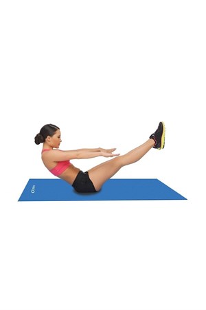 Cosfer 10 mm Pilates ve Yoga Minderi Mavi