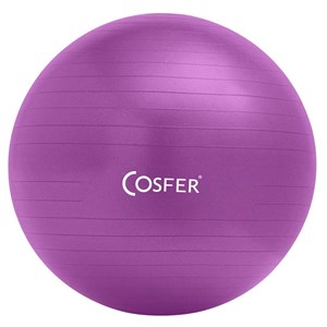 Cosfer Pilates topu 55 cm Mor Yoga Pilates Jimnastik Topu