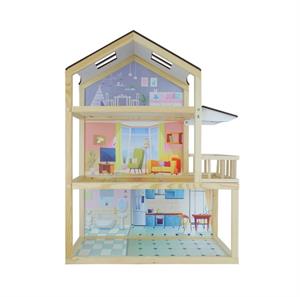 Doğal Ağaç Çocuk Oyun Evi Demonte Ahşap Oyun Evi Ev17