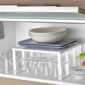 Dolap İçi Raf Düzenleyici Tabak Bardak Rafı Metal Raf 6lı Dolap Organizeri