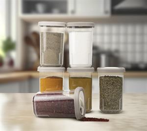 Döner Kapaklı Baharatlık Seti 350 CC 6lı Baharatlık