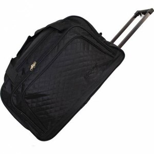 Escape 222 Büyük Boy Kapitone Kumaş İki Tekerlekli Çek Çekli Seyahat Çantası Çekçekli Bavul Valiz