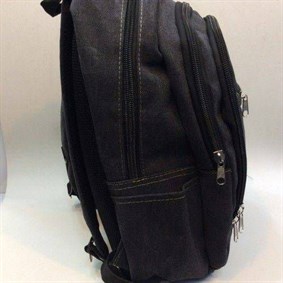 Escape 307 Laptop Bölmeli Canvas Kumaş Sırt Çantası Siyah