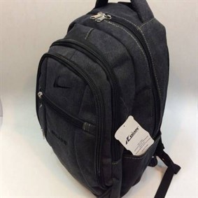 Escape 307 Laptop Bölmeli Canvas Kumaş Sırt Çantası Siyah