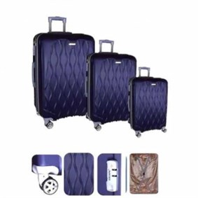 Escape 3lü Valiz Seti Kırılmaz ABS 360 Derece Dönen 8 Tekerlek