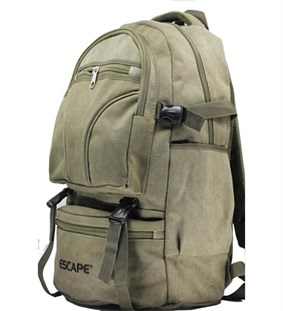 Escape 501 Canvas Kumaş Hafif Dağcı Sırt Çantası Yeşil