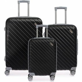 Escape Kırılmaz ABS 3lü Valiz Seti 360C Dönen 4 Tekerlekli