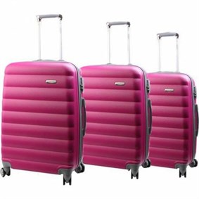Escape Kırılmaz ABS İthal 3lü Valiz Seti 360C Dönen 4 Tekerlekli