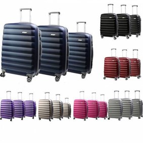 Escape Kırılmaz ABS İthal 3lü Valiz Seti 360C Dönen 4 Tekerlekli