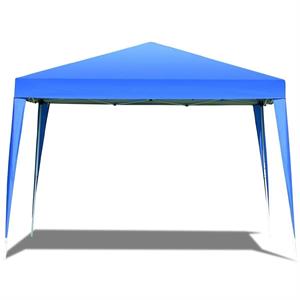 Gazebo Çardak Bahçe Kamelyası Gölgelik 300 x 300 Cm Polyester Tente Mavi