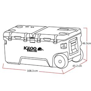 IGLOO CoreMAX 120 Tekerlekli Buzluk 120 Litre