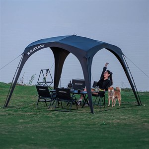 Instant Pavilion Gazebo 300x300x215cm Siyah Plaj Bahçe Tentesi Açık Çadır