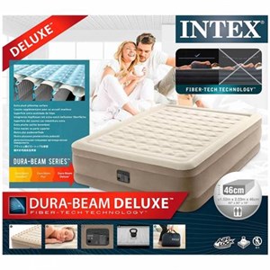 İntex 64428 Şişme Yatak Çift Kişilik Dura Beam Deluxe Fiber Tech (152x203x42 cm)