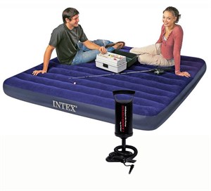 İntex 64759 Çift Kişilik XL Şişme Yatak Pompa Hediyeli 152x203x25 Cm