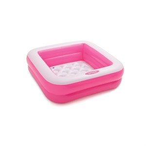 İntex Mini Kare Bebek Havuzu 85x85x23 cm. Şişme Taban