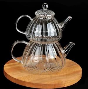 Isıya Ateşe Dayanıklı Cam Çaydanlık Borosilikat Cam Çaydanlık