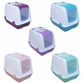 Kapalı Kedi Tuvaleti Üstten Açılır 37X40X40 CM