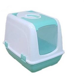 Kapalı Kedi Tuvaleti Üstten Açılır 37X40X40 CM