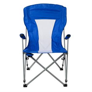 Katlanır Kamp Sandalyesi Sehpalı Fileli 120 Kg Kapasite Mavi