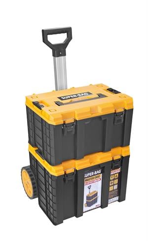 Master Case Tekerlekli 2li Set Büyük Tekerlekli Teknisyen Takım Çantası M-L