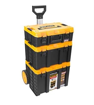 Master Case Tekerlekli 3lü Set Büyük Tekerlekli Teknisyen Takım Çantası S-M-L