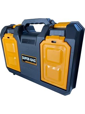 Maxi Çok Amaçlı Takım Çantası Plastik Kilitli Matkap Alet Taşıma Çantası