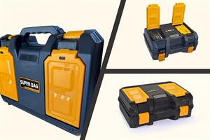 Maxi Çok Amaçlı Takım Çantası Plastik Kilitli Matkap Alet Taşıma Çantası