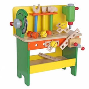 Mentari Ahşap Çalışma Tamir Seti ve Tezgahı Oyuncak Ahşap Eğitici Tamir Seti
