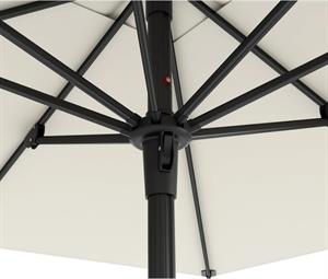 Mini Pro Push-up Sistemli Şemsiye 210x210 Bahçe Balkon Plaj Şemsiyesi Beyaz