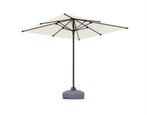 Mini Pro Push-up Sistemli Şemsiye 210x210 Bahçe Balkon Plaj Şemsiyesi Beyaz