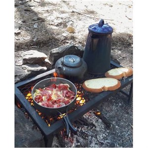 Nurgaz Ateş Üstü Izgara Büyük Boy Çevirme Aparatı Hediyeli