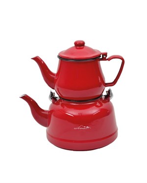 Nurgaz Campout Emaye Çaydanlık Set