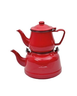 Nurgaz Campout Emaye Çaydanlık Set