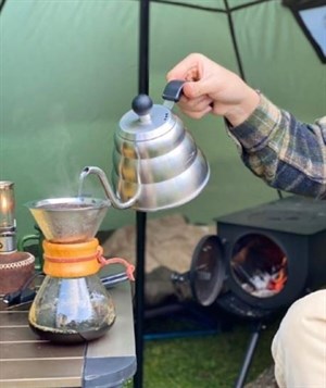 Nurgaz Compout Filtre Kahve Değirmen Demlik 3lü Set