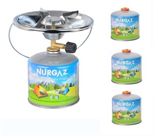 Nurgaz Olympos Ocak + 4 Adet 450 gr Kartuşlu