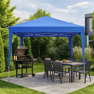 Otomatik Gazebo Çardak 300 X 300 Cm Tente Teras Bahçe Kamelyası Gölgelik Mavi