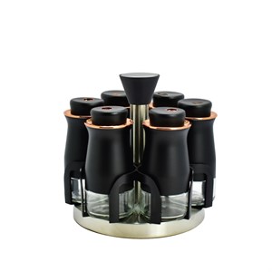Perotti 11595 Caprice 6lı Döner Baharatlık Siyah