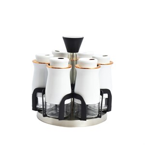Perotti 11595 Caprice 6lı Döner Baharatlık Beyaz