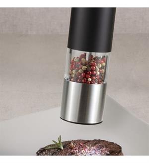 Pilli Otomatik Karabiber Tuzluk Değirmeni Otomatik Baharat Öğütücü